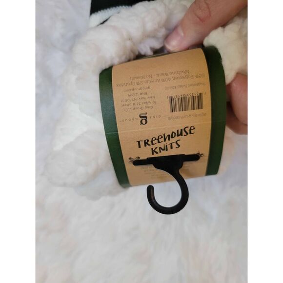 Treehouse Knits 2 Pair Thick Knit Cozy Sherpa Lined Non Skid Socks Shoe Size 5-1 - Picture 4 of 4